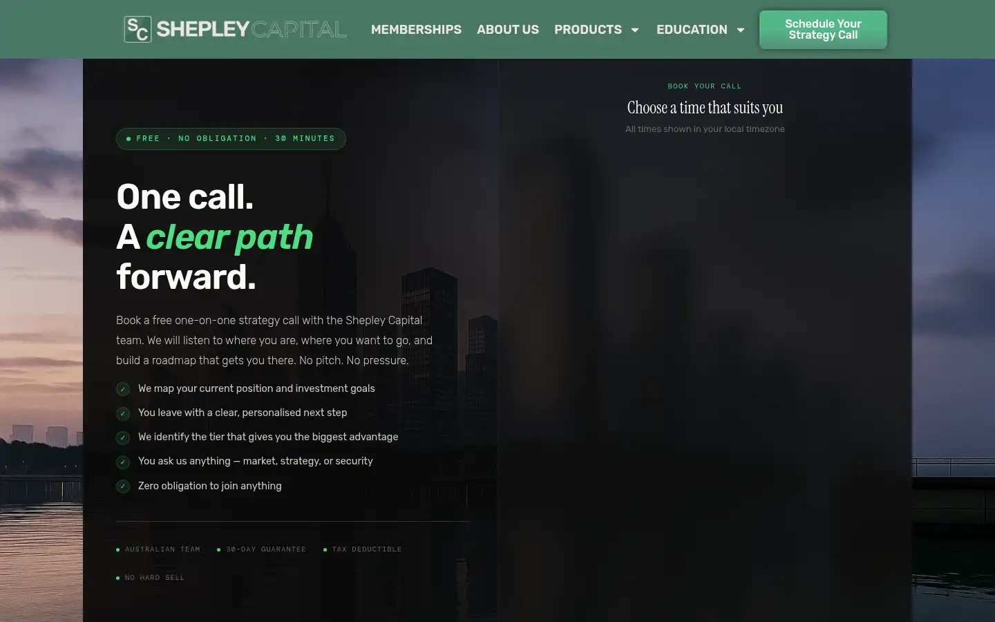Screenshot of shepleycapital.com
