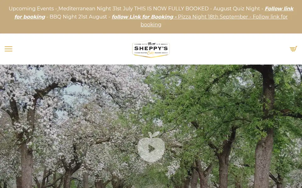 Screenshot of sheppyscider.com