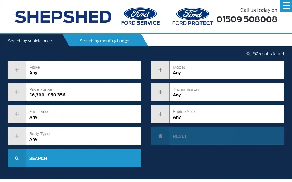 Screenshot of shepshedford.co.uk