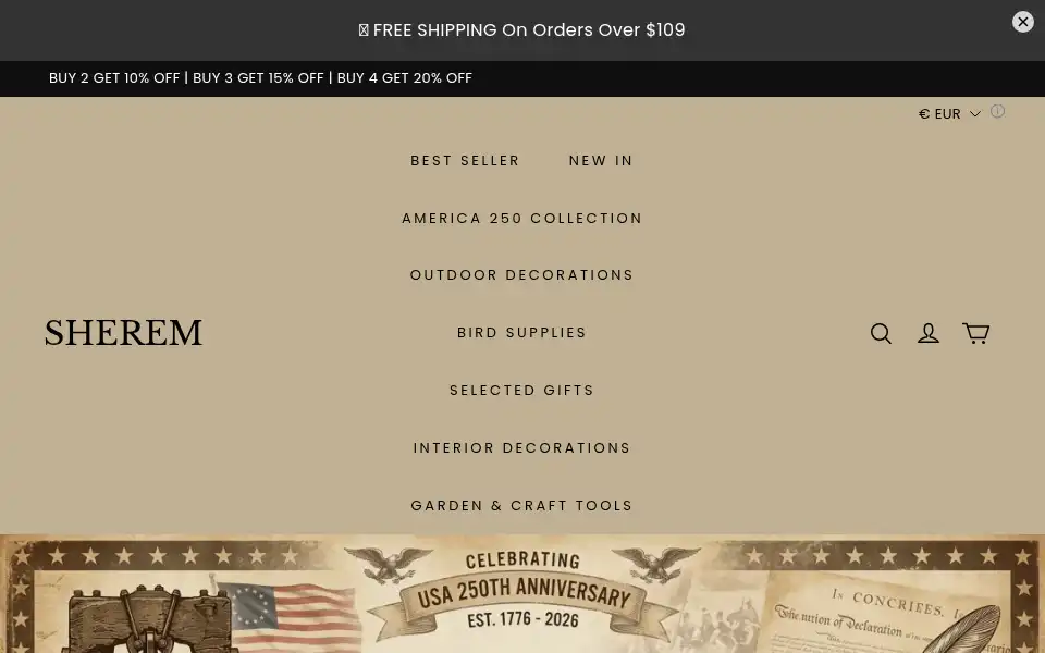 Screenshot of sherem.com