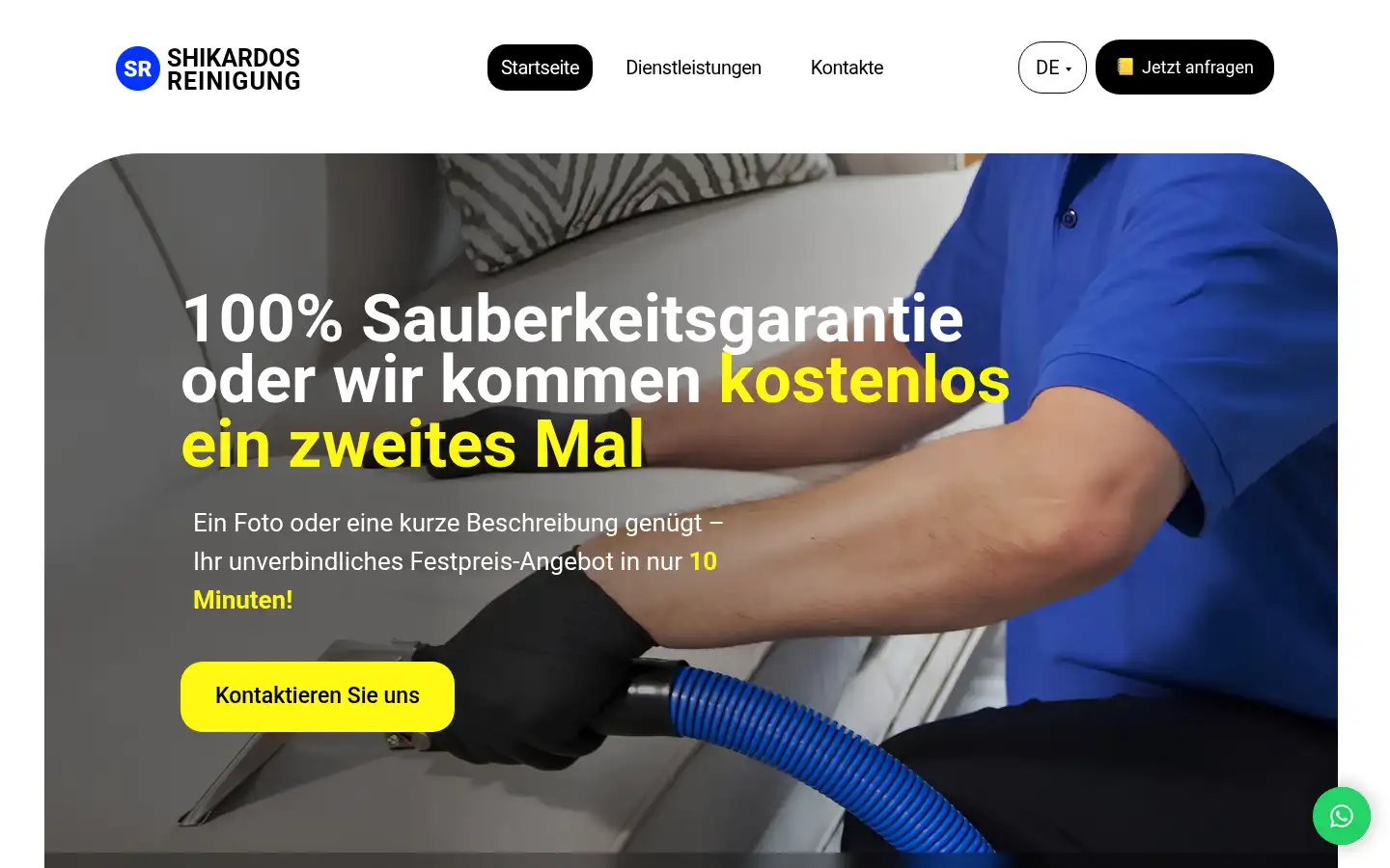 Screenshot of shikardos-reinigung.de