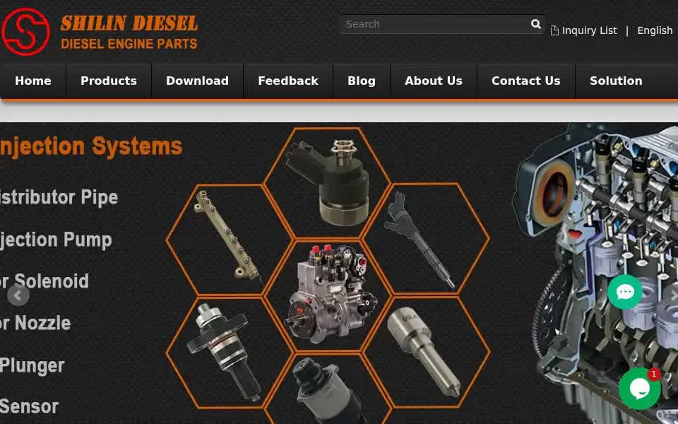 Screenshot of shilindiesel.com