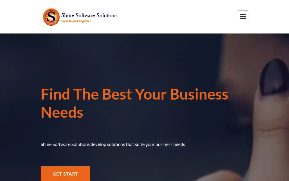 Screenshot of shinesoftsol.com