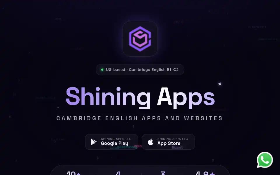 Screenshot of shiningapps.com