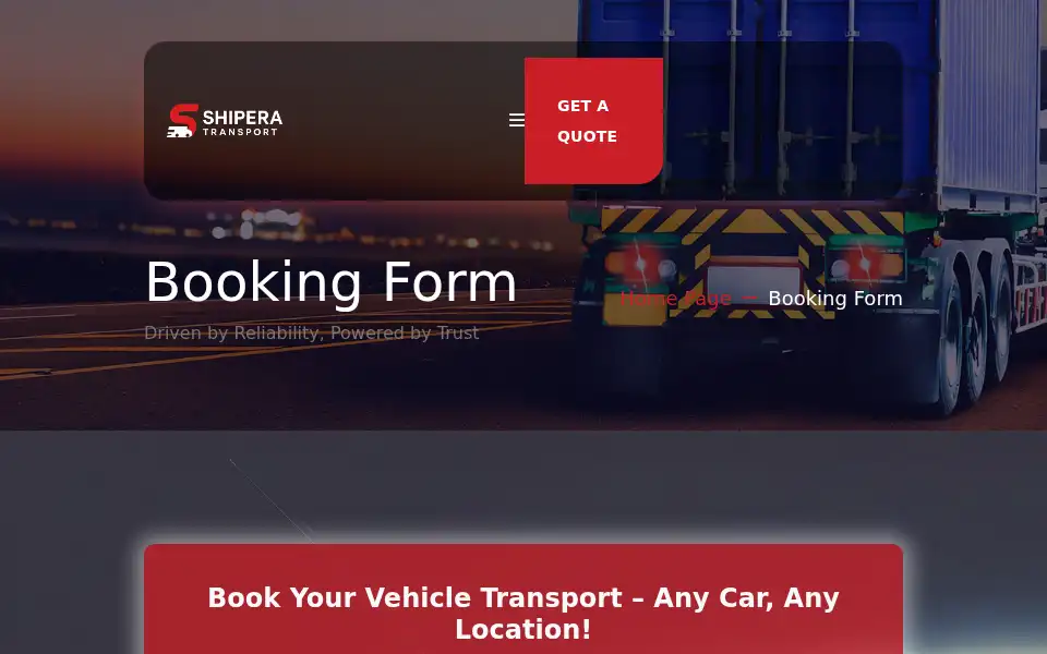 Screenshot of shiperatransport.com