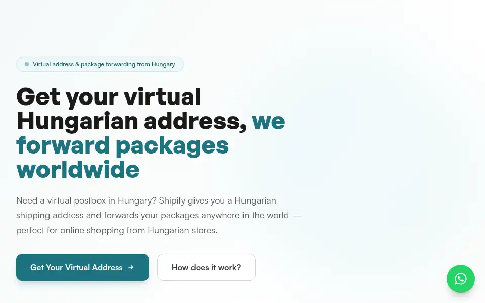 Screenshot of shipify.hu