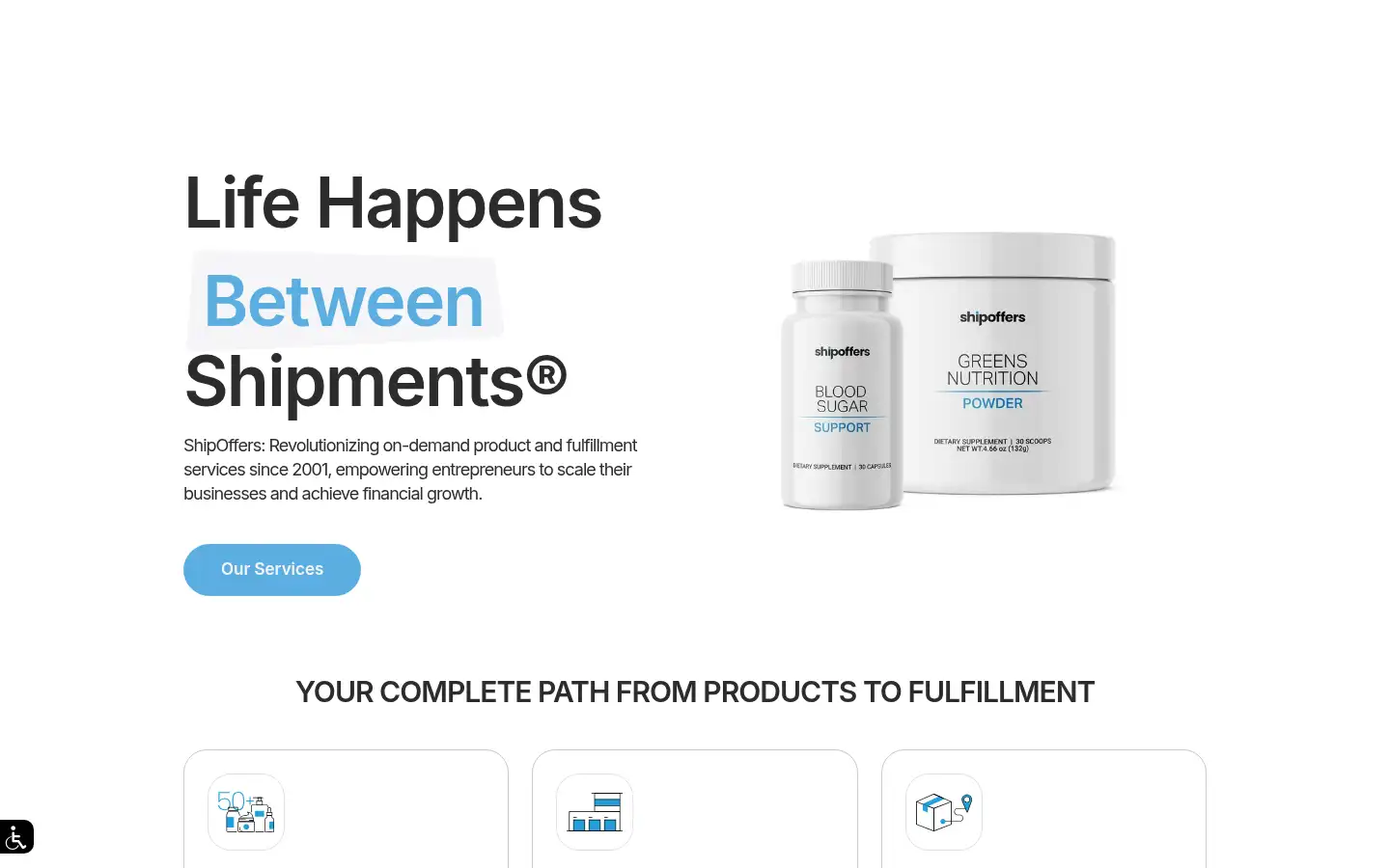 Screenshot of shipoffers.com