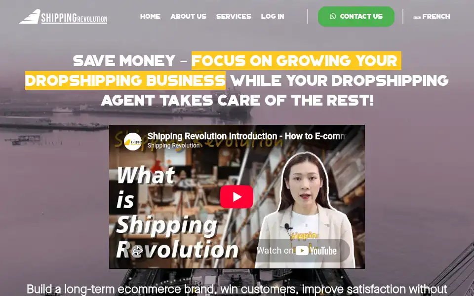 Screenshot of shipping-revolution.com