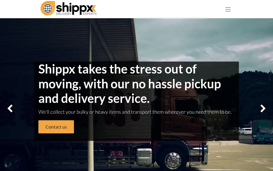 Screenshot of shippx.co.uk