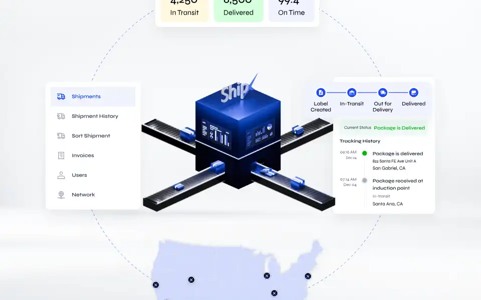 Screenshot of shipx.com