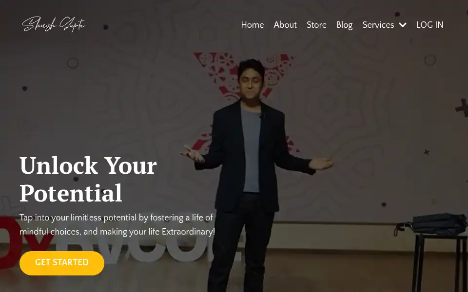 Screenshot of shirishg.com