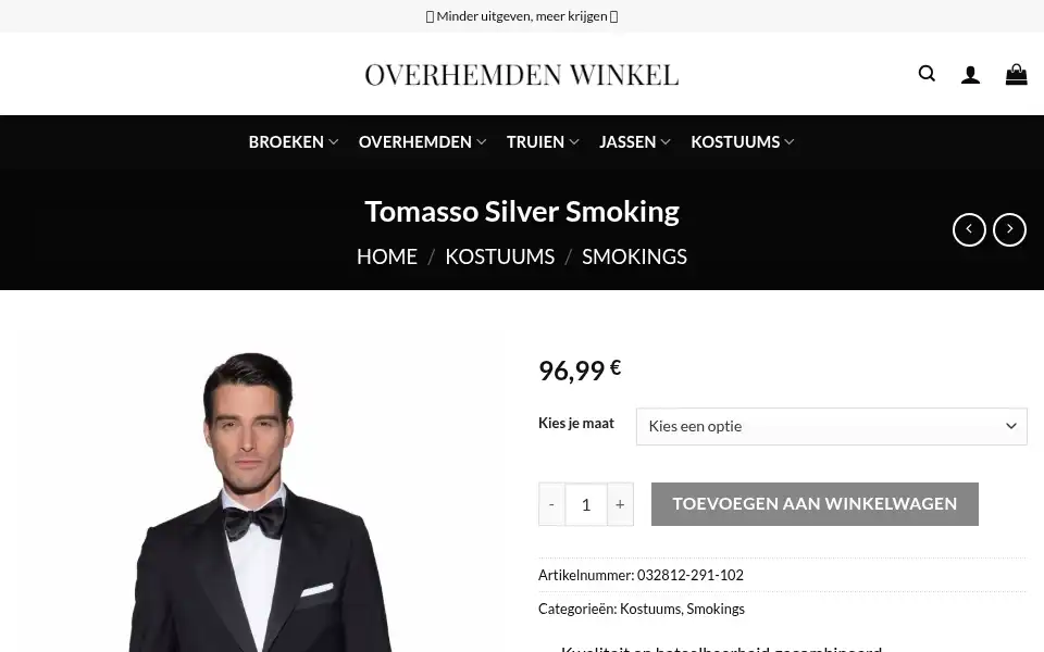 Screenshot of shirt-nl.com