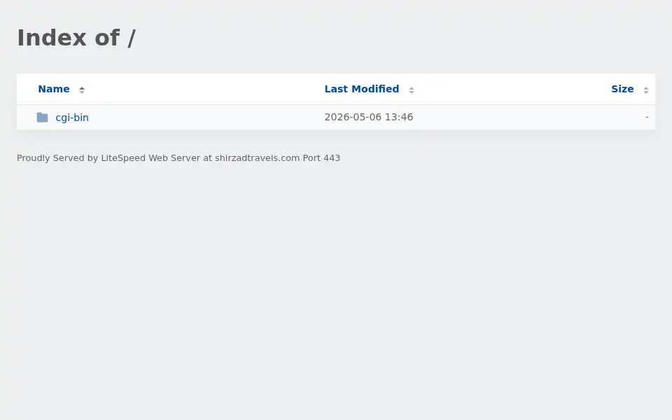 Screenshot of shirzadtravels.com