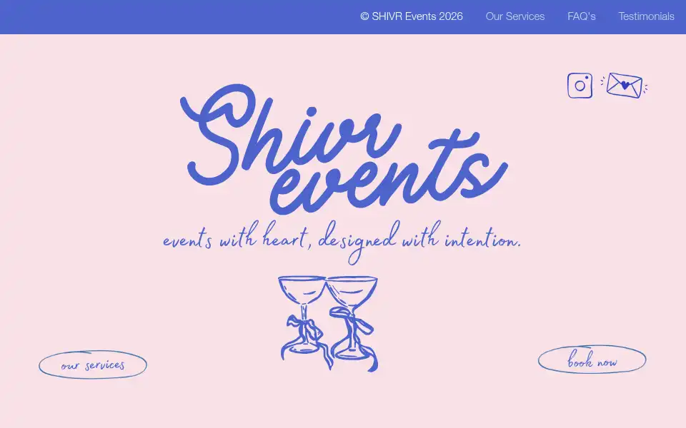 Screenshot of shivrevents.com