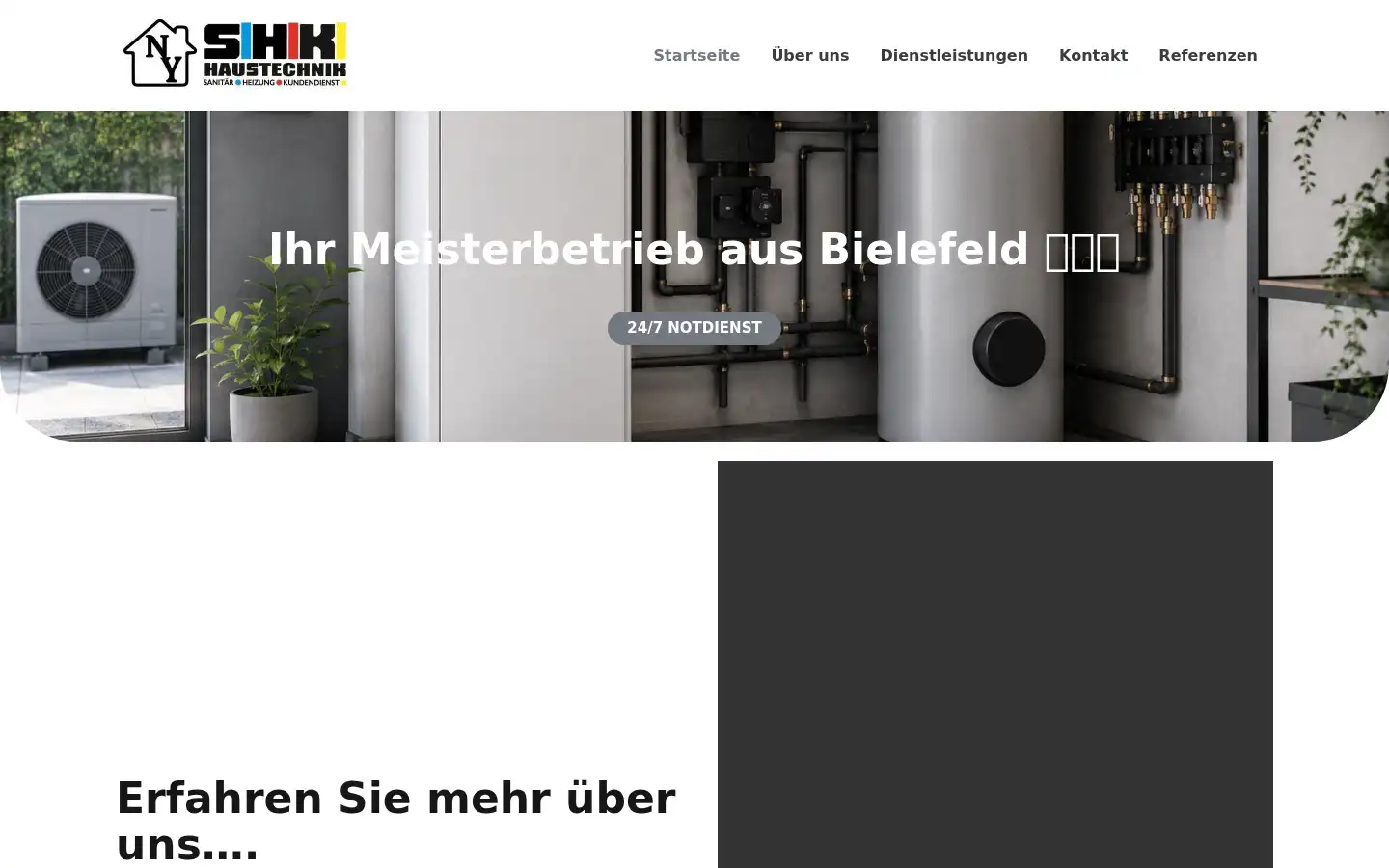 Screenshot of shk-haustechnik-ny.de