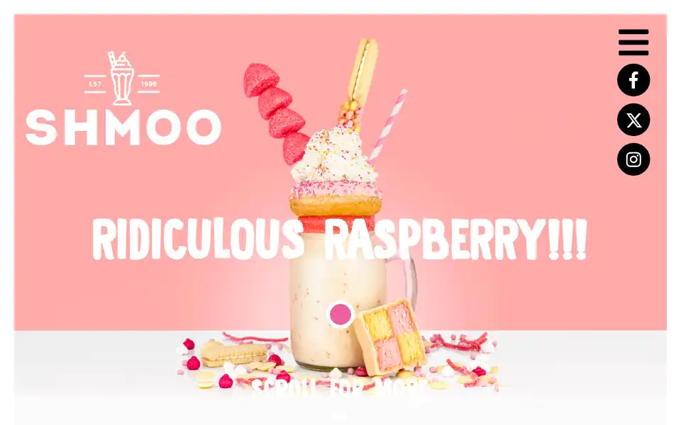 Screenshot of shmoodrinks.com