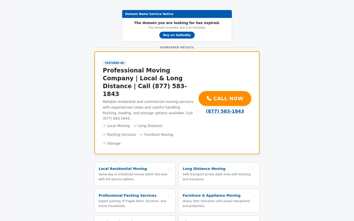 Screenshot of shmoversinc.com
