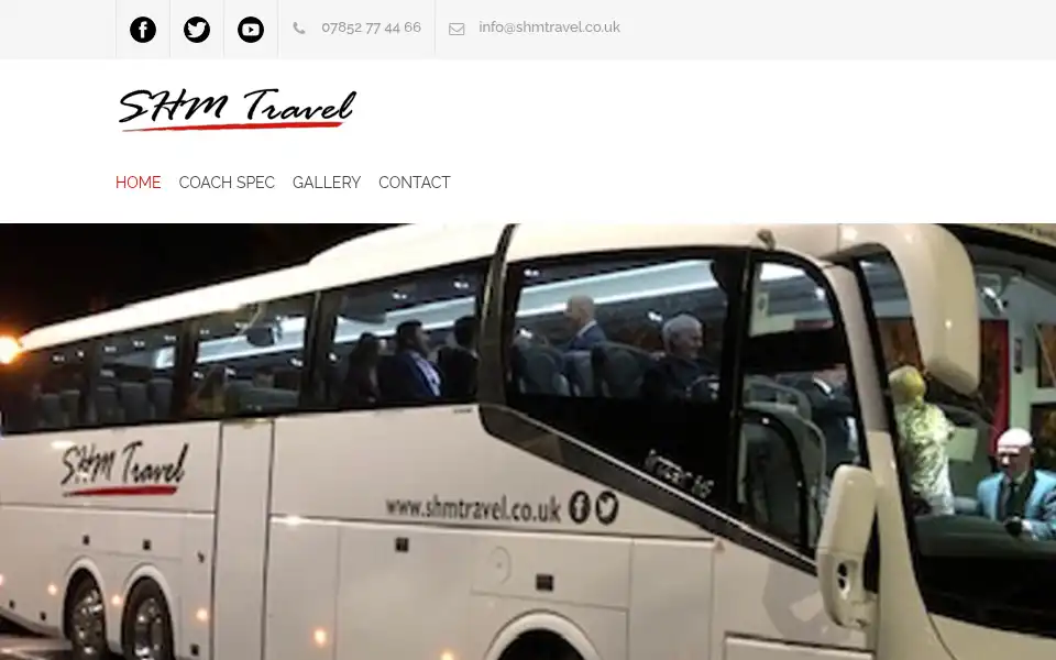 Screenshot of shmtravel.co.uk