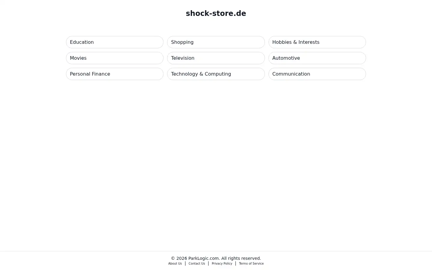 Screenshot of shock-store.de