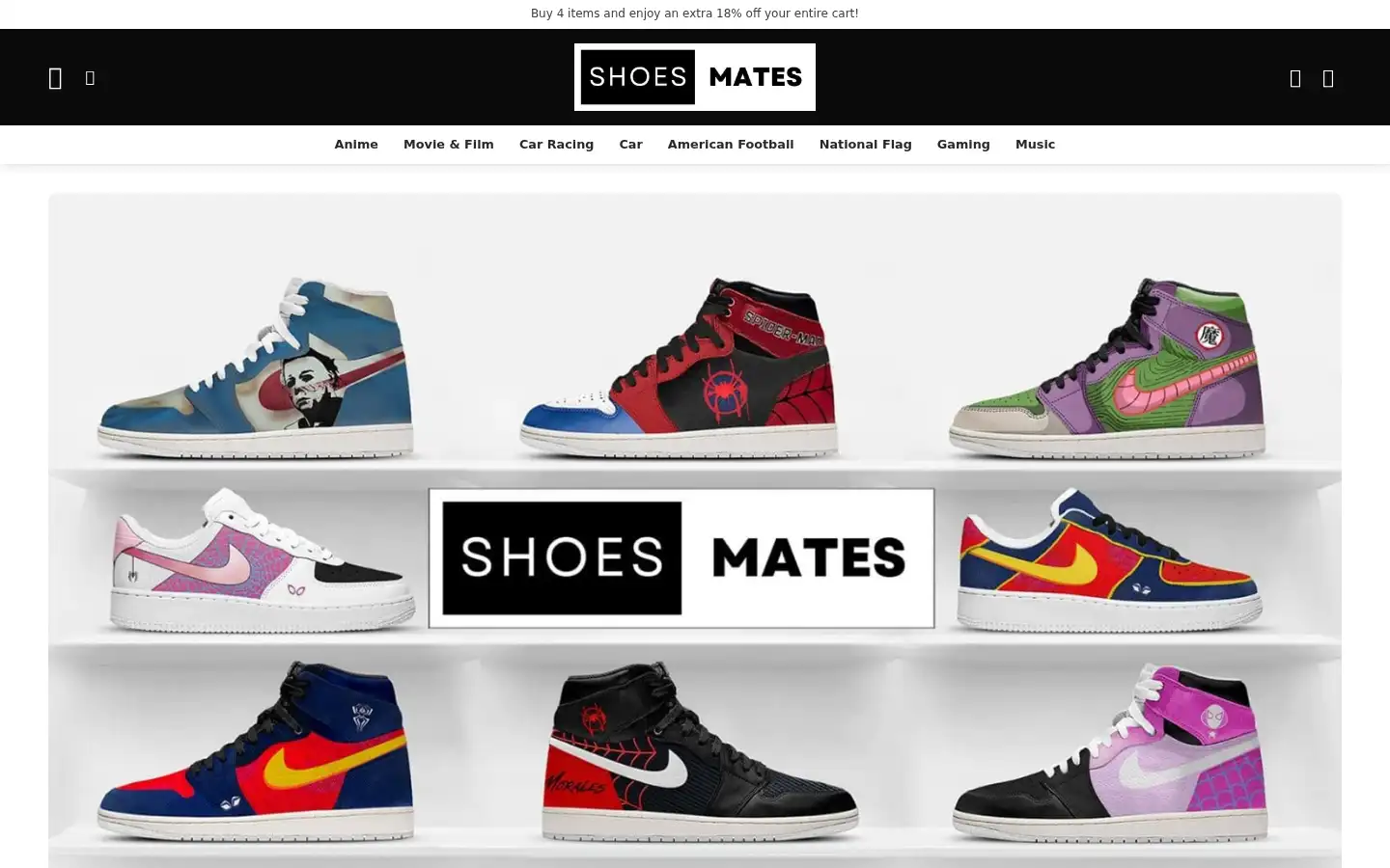 Screenshot of shoesmates.com