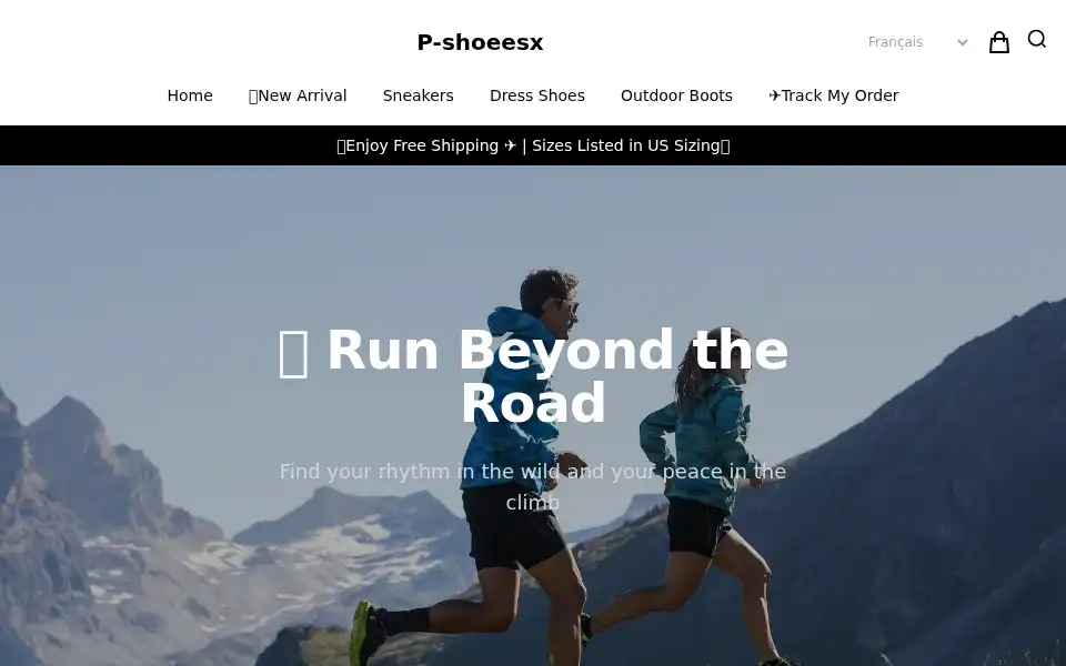 Screenshot of shoessx.com