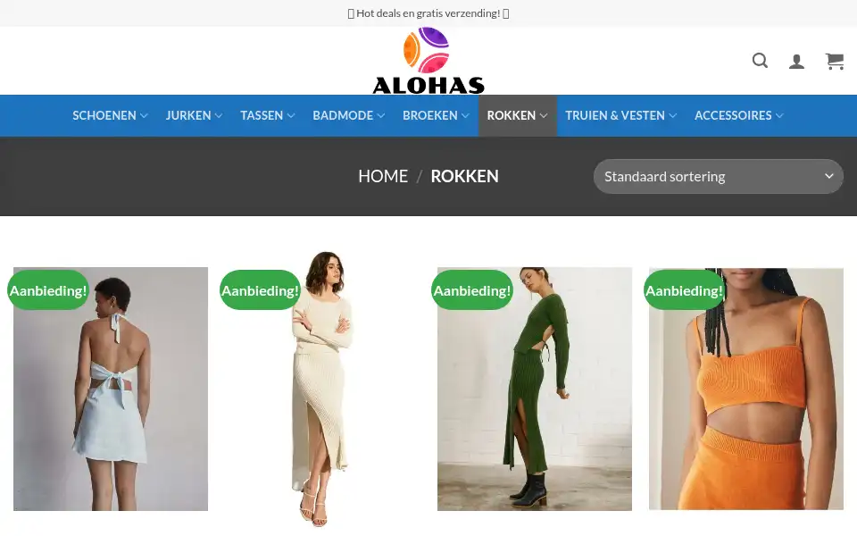 Screenshot of shoeverkoop.com