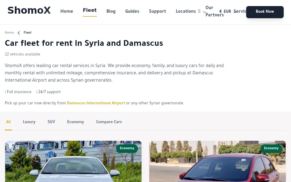 Screenshot of shomox.com