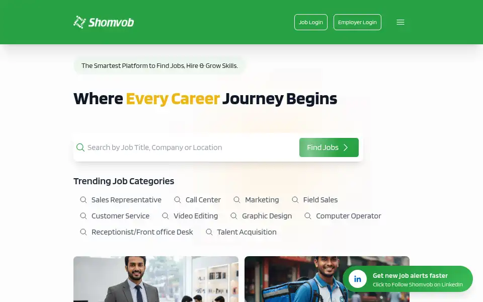 Screenshot of shomvob.com