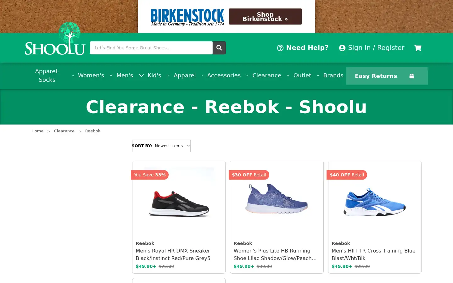 Screenshot of shoolu.com
