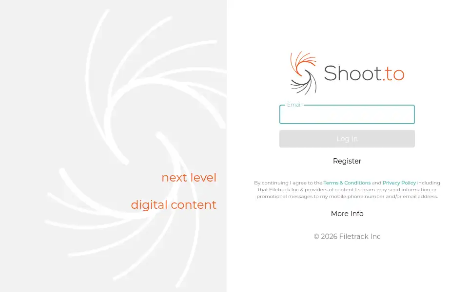 Screenshot of shoot.to