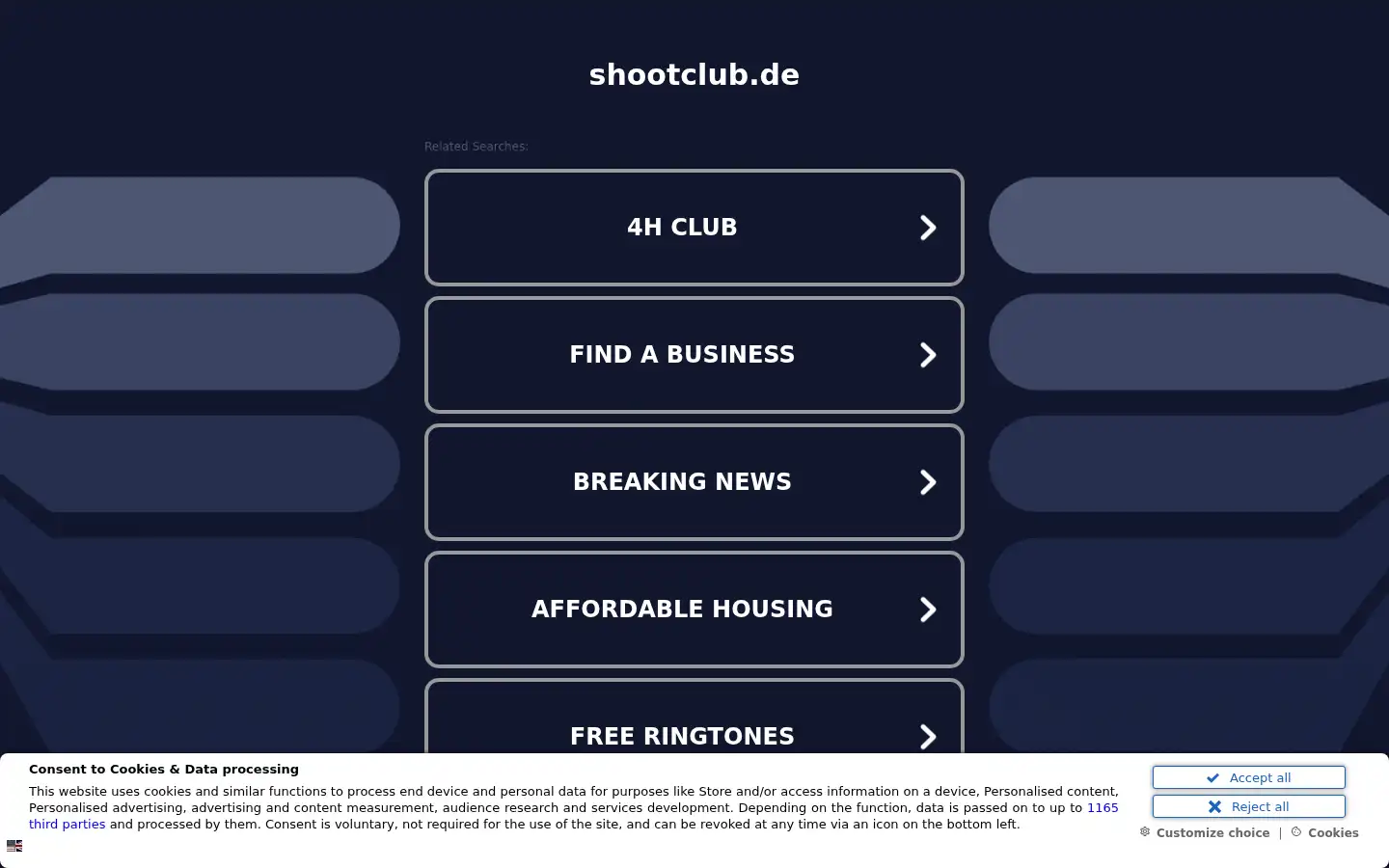 Screenshot of shootclub.de