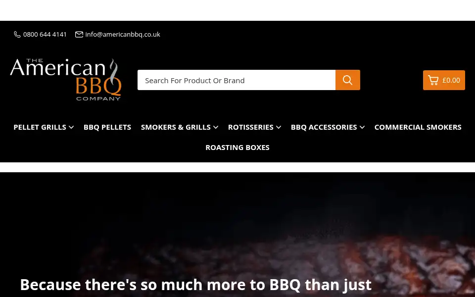 Screenshot of shop.americanbbq.co.uk