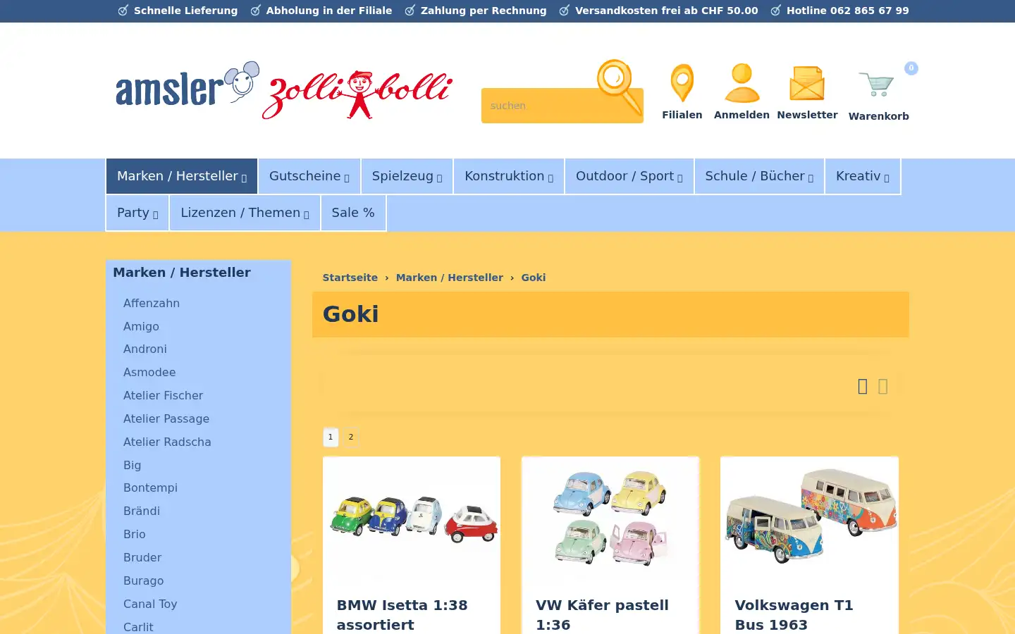 Screenshot of shop.amsler-spielwaren.ch