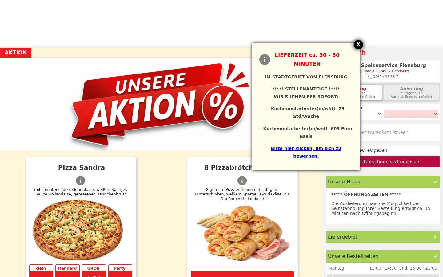 Screenshot of shop.avanti-flensburg.de