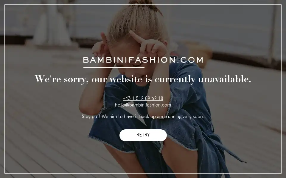 Screenshot of shop.bambinifashion.com