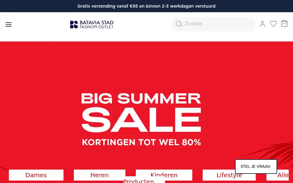Screenshot of shop.bataviastad.nl