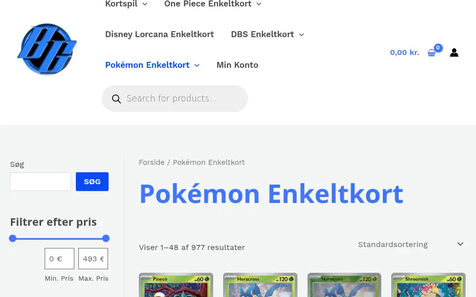Screenshot of shop.ben-gun.com