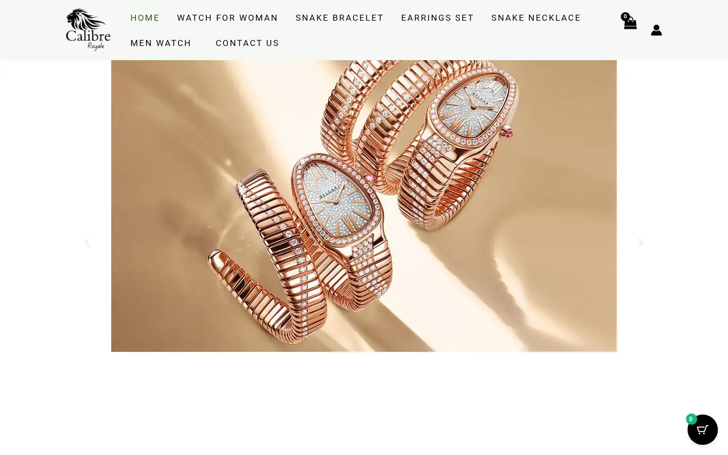 Screenshot of shop.calibreroyale.com