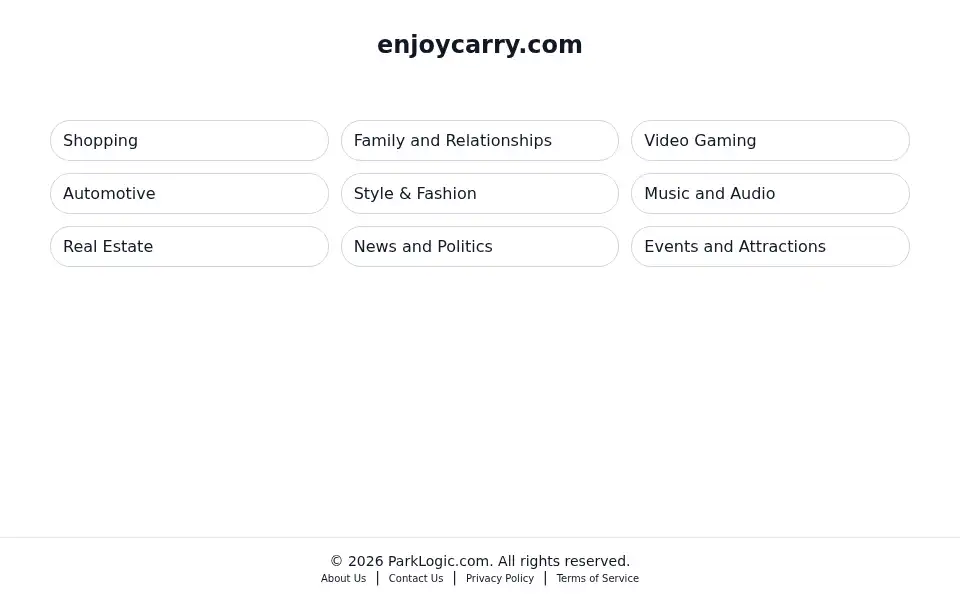 Screenshot of shop.enjoycarry.com