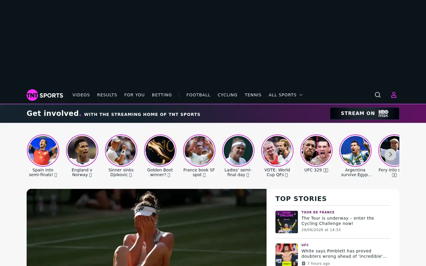 Screenshot of shop.eurosport.co.uk