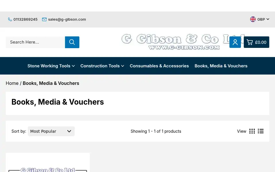 Screenshot of shop.g-gibson.com
