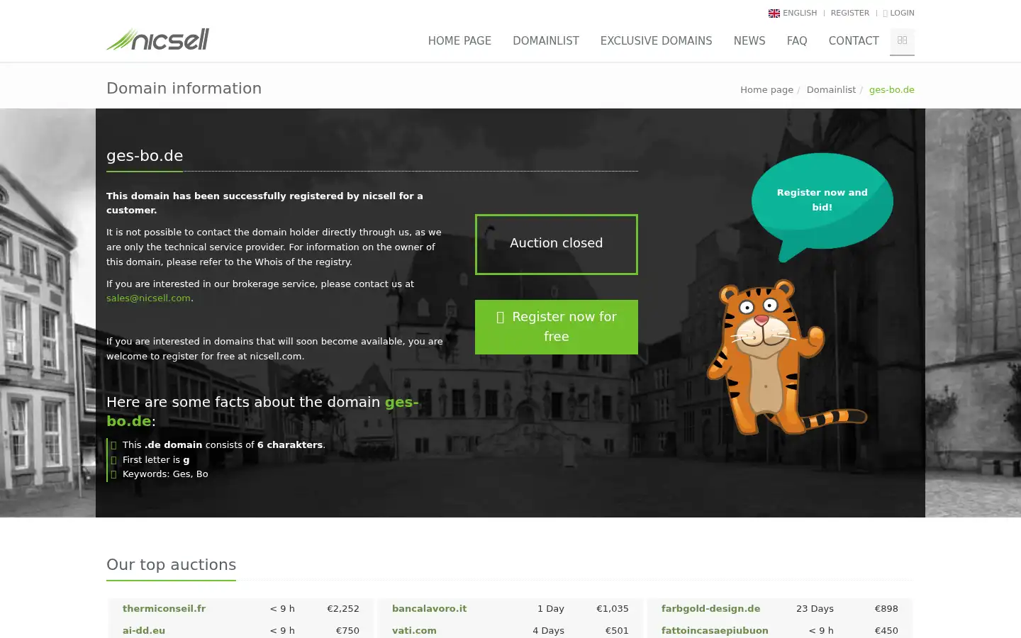 Screenshot of shop.ges-bo.de