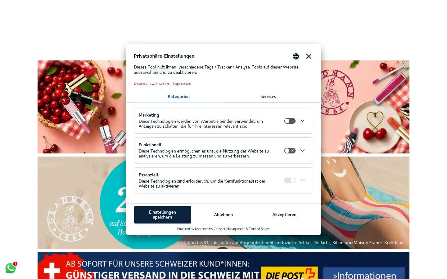 Screenshot of shop.gradmann1864.de