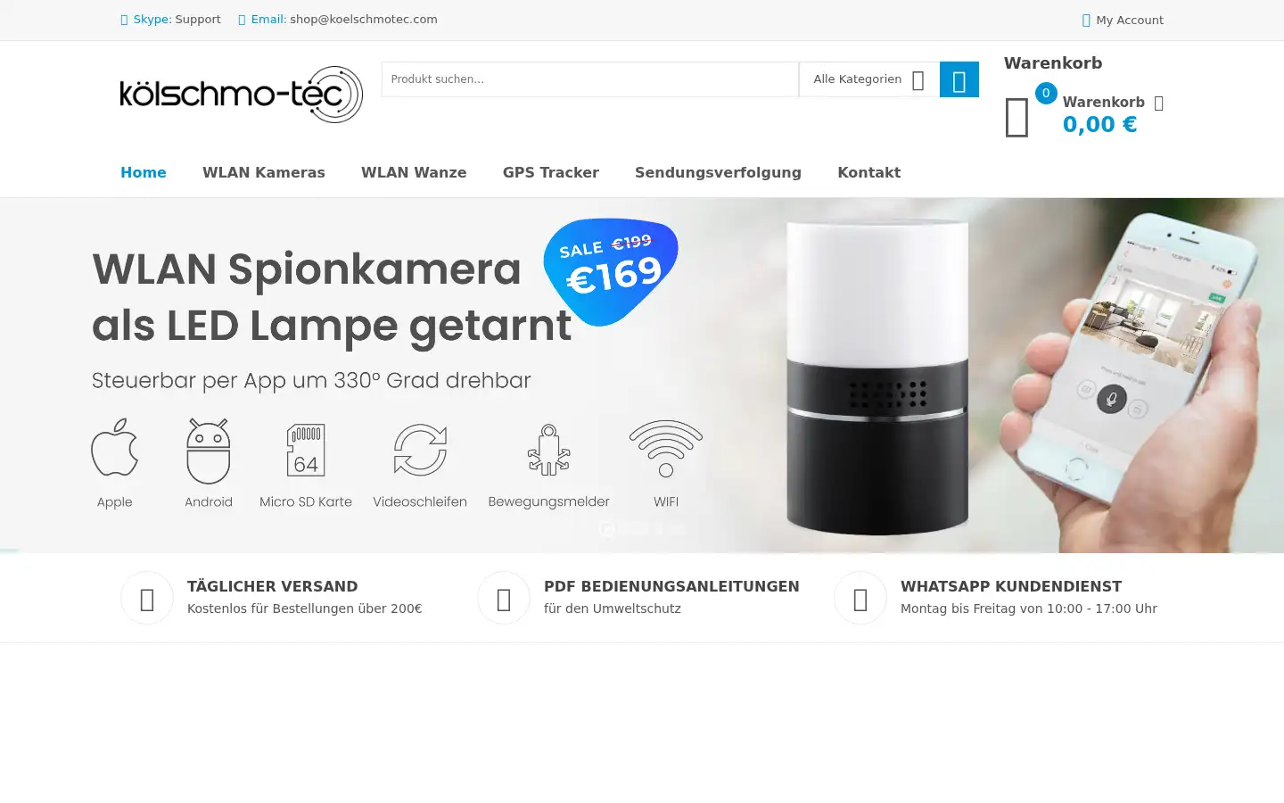 Screenshot of shop.koelschmotec.com