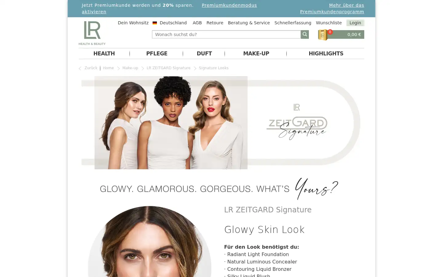 Screenshot of shop.lrworld.com