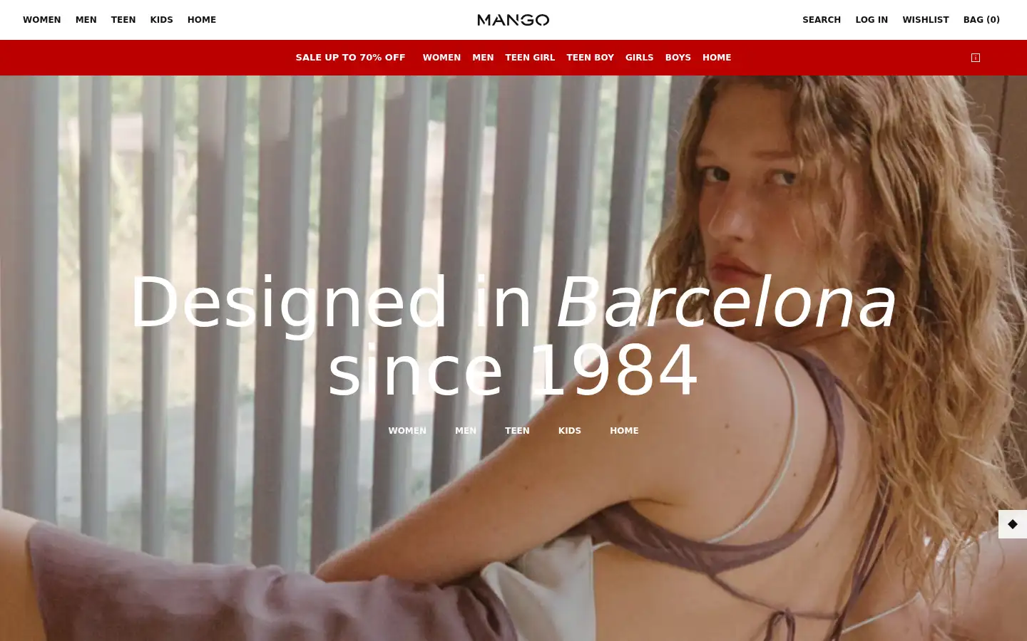 Screenshot of shop.mango.com