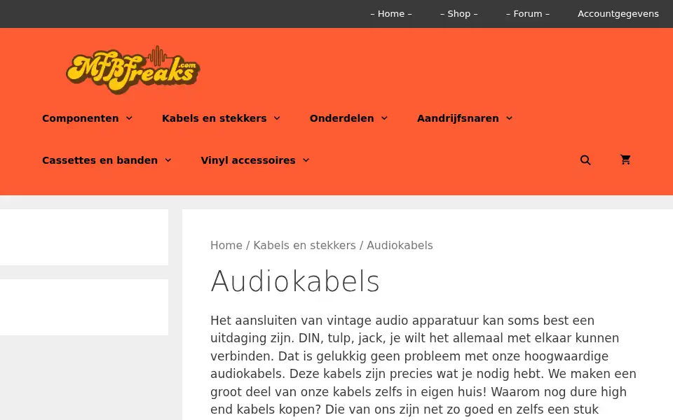 Screenshot of shop.mfbfreaks.com