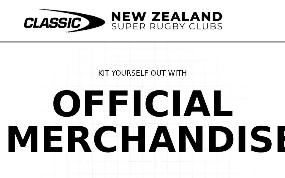 Screenshot of shop.nzsuperrugbyclubs.co.nz