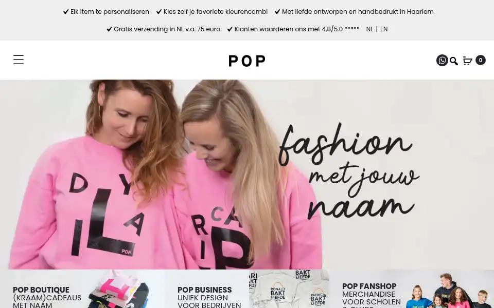 Screenshot of shop-pop.nl