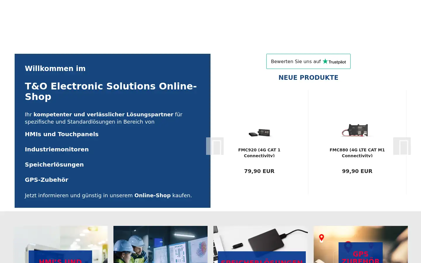 Screenshot of shop.tecsys.de